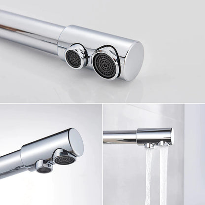 Torneira Gourmet para Cozinha com Filtro Duplo Comando e Design Giratório
