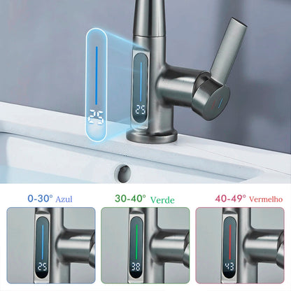 Torneira Monocomando Digital Cascata para Banheiro - Design Moderno e Funcional