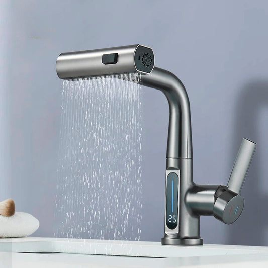 Torneira Monocomando Digital Cascata para Banheiro - Design Moderno e Funcional