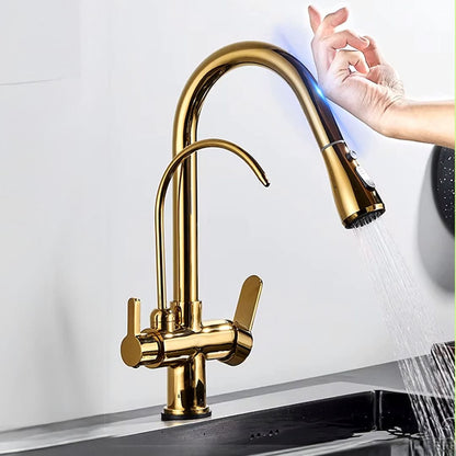 Torneira Monocomando Touch Gourmet para Cozinha com Filtro Integrado