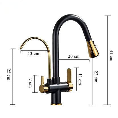 Torneira Monocomando Touch Gourmet para Cozinha com Filtro Integrado