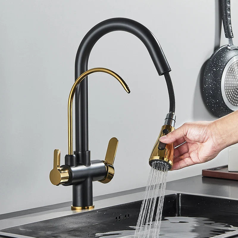 Torneira Monocomando Touch Gourmet para Cozinha com Filtro Integrado