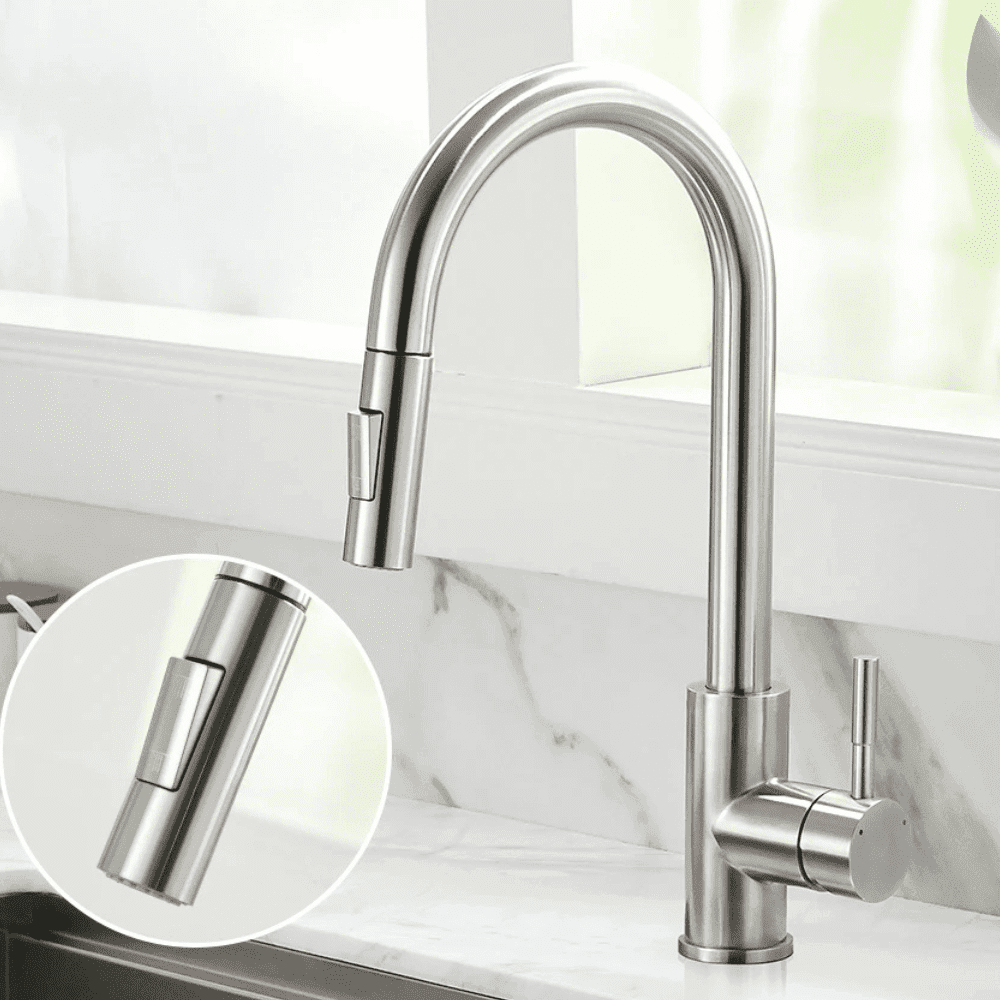 Torneira de Cozinha Moderna - Modelo Verona com Acabamento Elegante