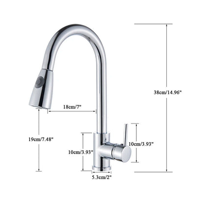 Torneira de Cozinha com Jato Extensível e Controle de Fluxo