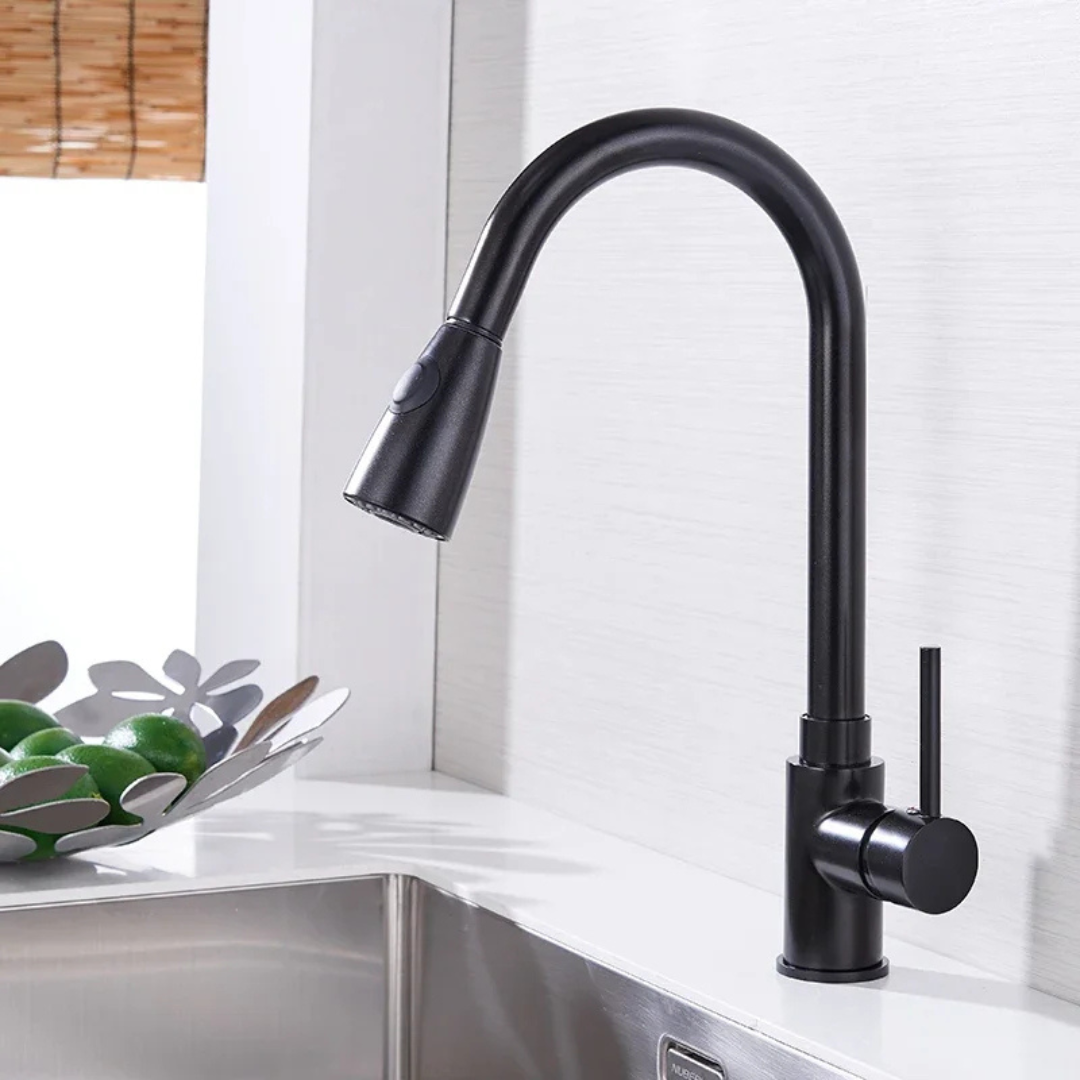 Torneira de Cozinha com Jato Extensível e Controle de Fluxo