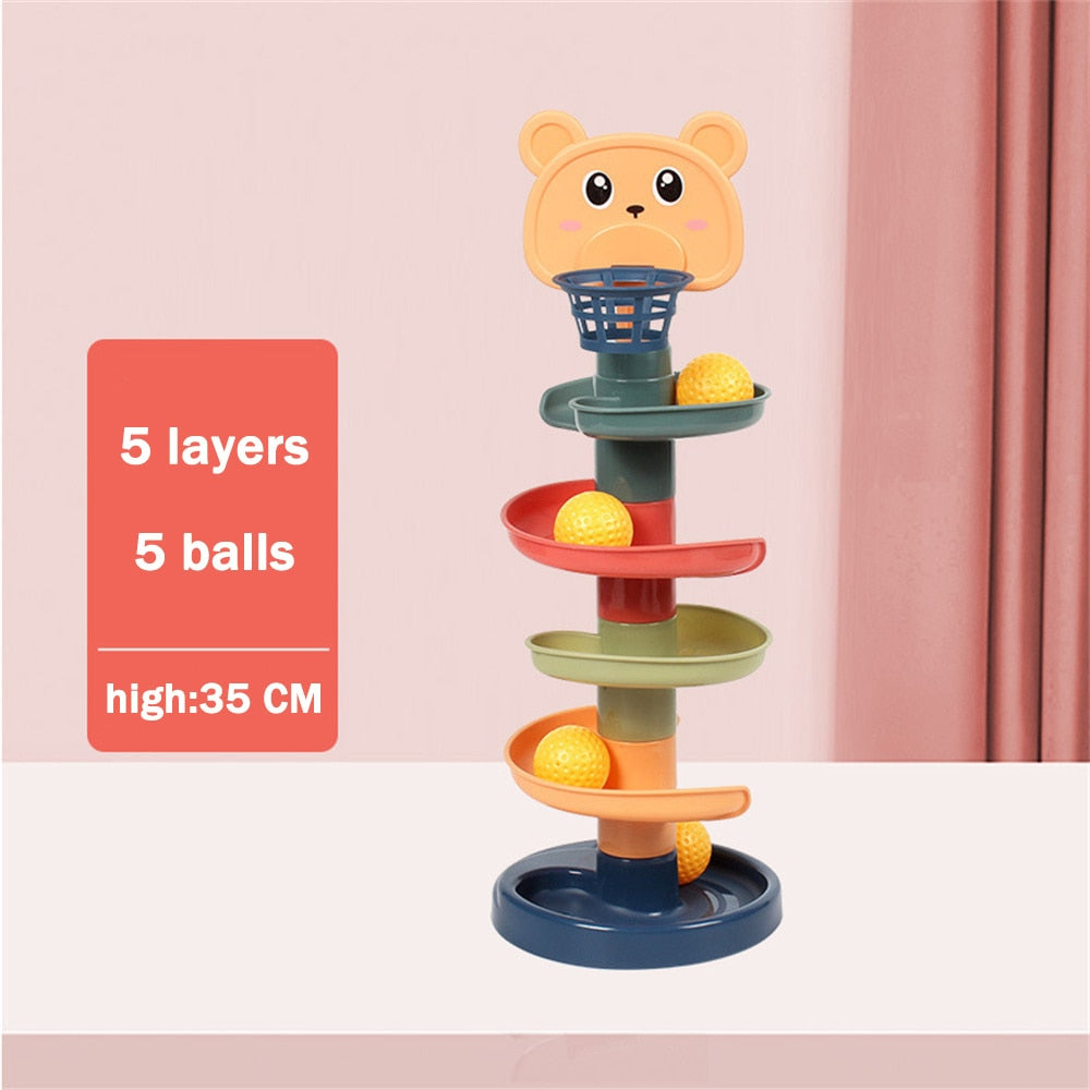 Torre de Brinquedos Infantil para Bebê - Brinquedo Educativo em Cores Vibrantes