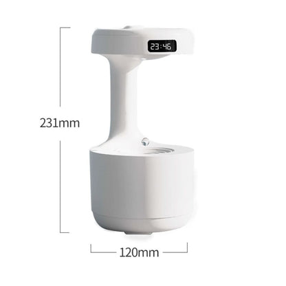 Umidificador e Difusor de Ar Ultrassônico Antigravidade - Aromaterapia e Purificação do Ar