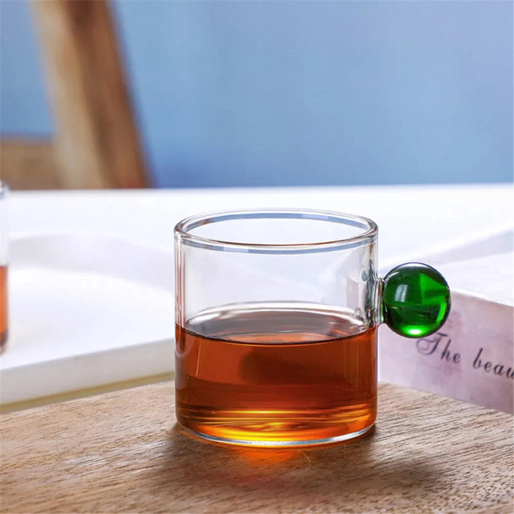 Xícara de Cerâmica com Alça de Bola - 120ml para Café ou Chá