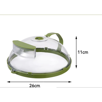 Anti-Respingos para Micro-ondas com Dispenser de Água - Tampa Prática e Eficiente