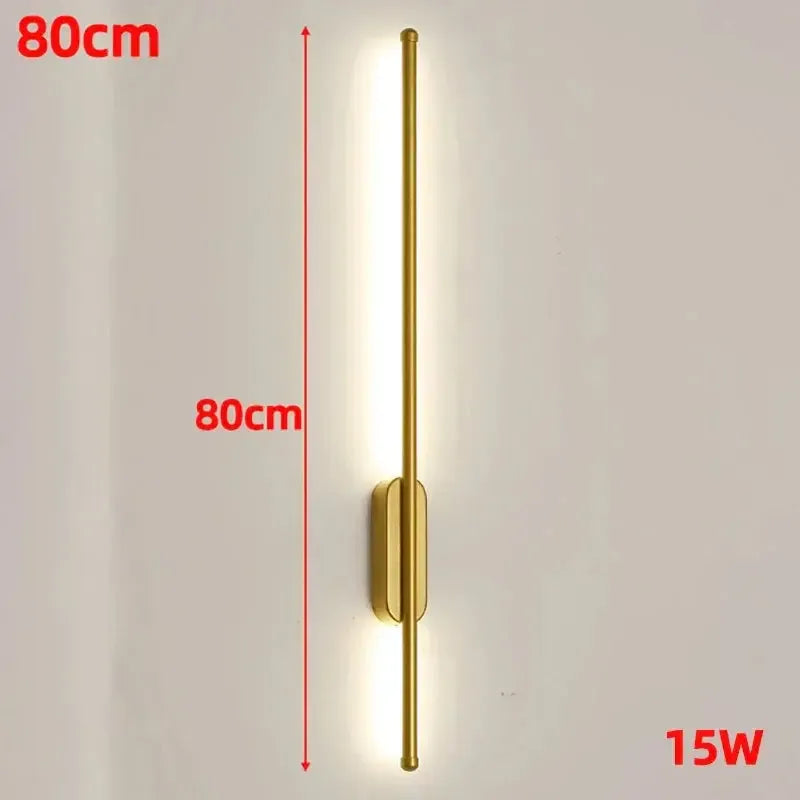 Arandela de Parede Interna em Cobre com LED para Sala e Quarto - Iluminação Elegante