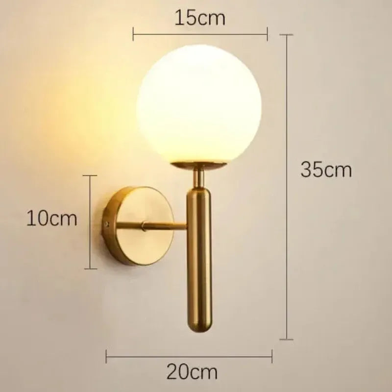 Arandela Parede Interna LED para Banheiro, Quarto e Sala - Iluminação Decorativa