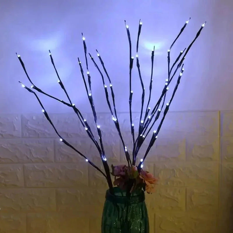 Árvore de Natal LED Iluminada com Galhos Decorativos