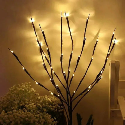 Árvore de Natal LED Iluminada com Galhos Decorativos