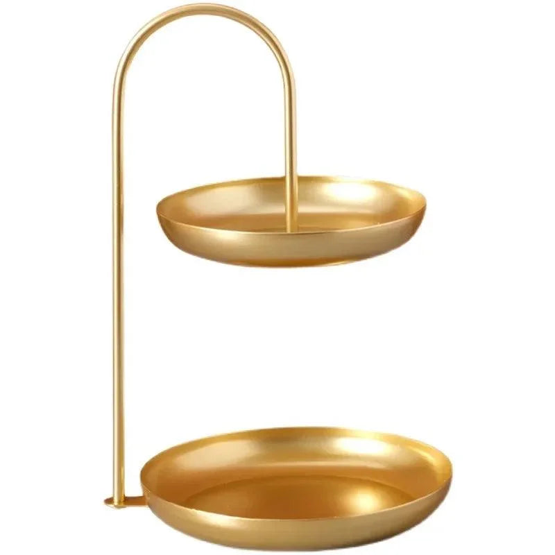 Bandeja de Ferro Minimalista para Decoração e Organização de Mesa - Ideal para Casa e Escritório
