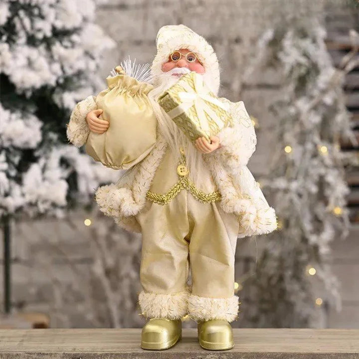 Boneco Papai Noel 30cm para Decoração de Natal Festiva