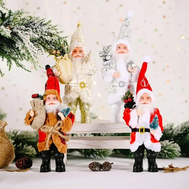 Boneco Papai Noel 30cm para Decoração de Natal Festiva