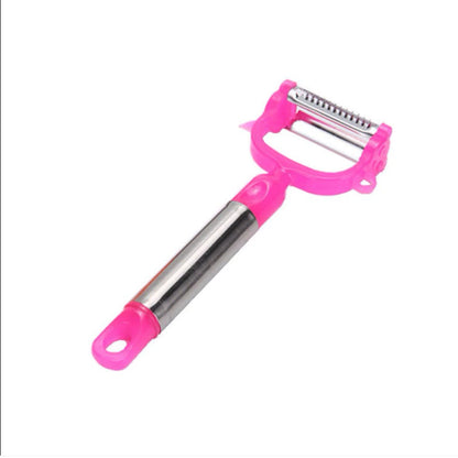 Descascador INOX Legumes Frutas Dupla Lâmina Móvel 2 Em 1