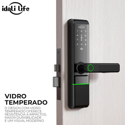 Fechadura Digital Biométrica Wi-Fi com Senha e Tag