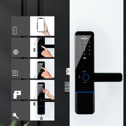 Fechadura Digital Biométrica Wi-Fi com Senha e Tag