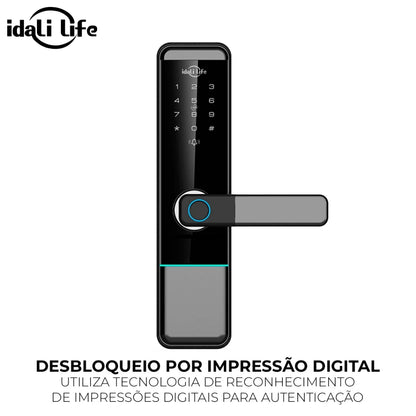 Fechadura Digital Biométrica Wi-Fi com Senha e Tag