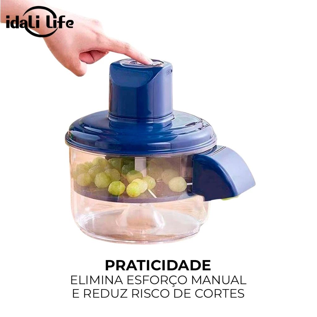 Descascador Elétrico de Alho e Frutas Pequenas Recarregável