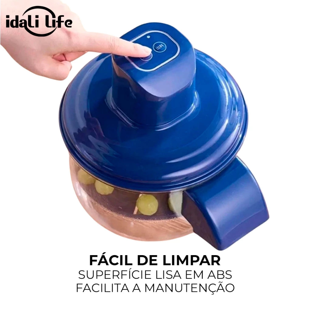 Descascador Elétrico de Alho e Frutas Pequenas Recarregável
