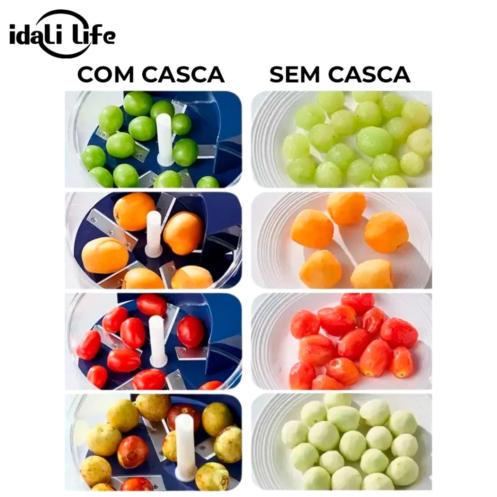 Descascador Elétrico de Alho e Frutas Pequenas Recarregável