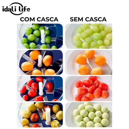 Descascador Elétrico de Alho e Frutas Pequenas Recarregável