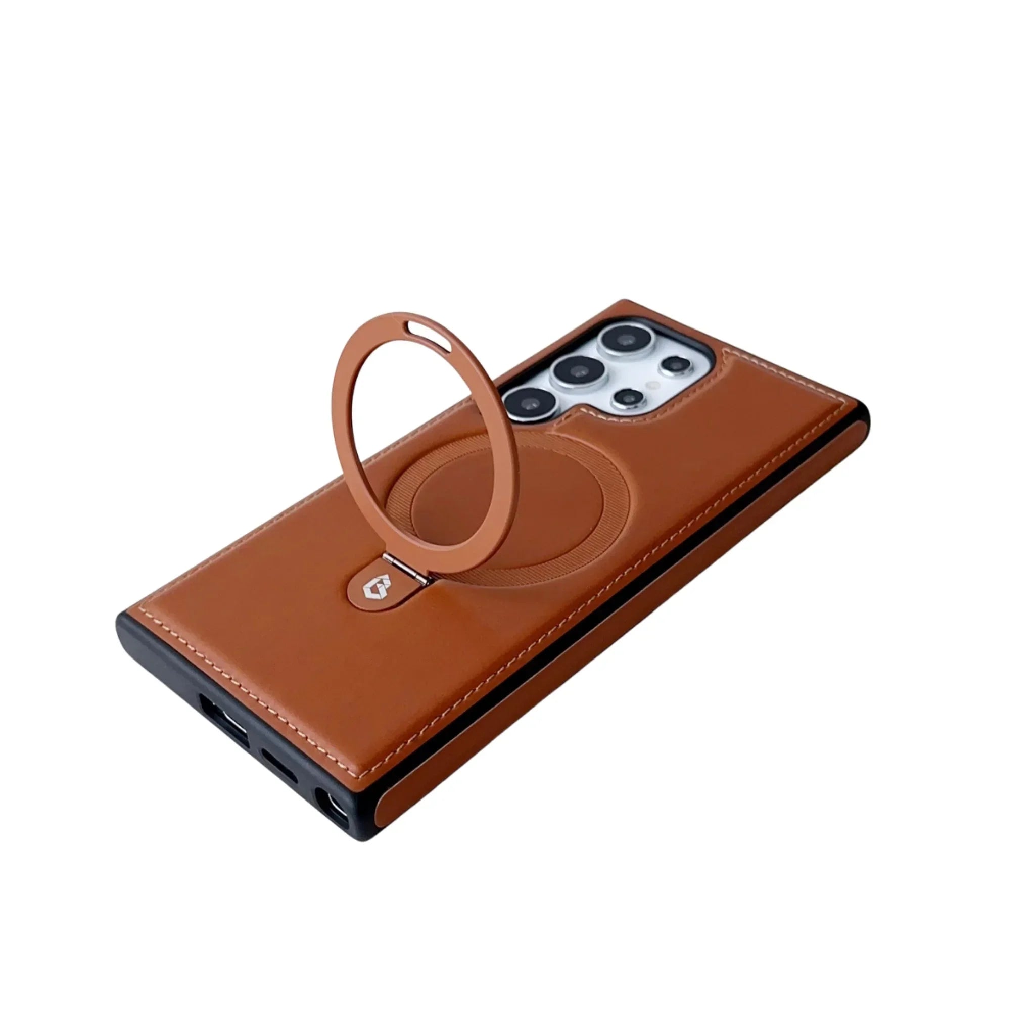 Capa de Couro Premium para Samsung com Carregamento MagSafe