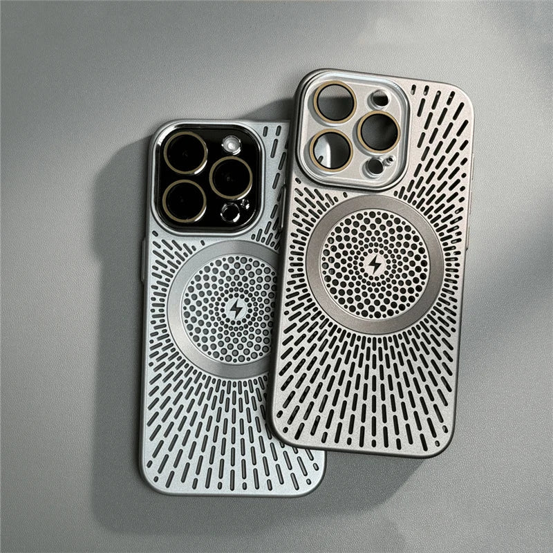 Capa para iPhone com Dissipação de Calor e Compatibilidade com Carregamento MagSafe