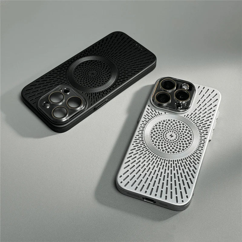 Capa para iPhone com Dissipação de Calor e Compatibilidade com Carregamento MagSafe