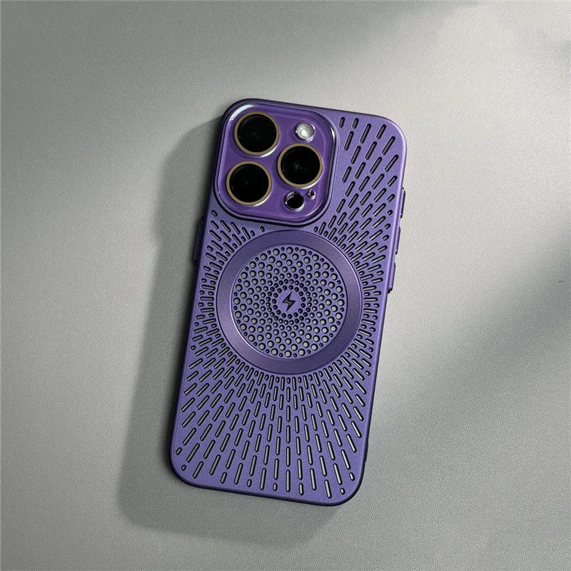 Capa para iPhone com Dissipação de Calor e Compatibilidade com Carregamento MagSafe