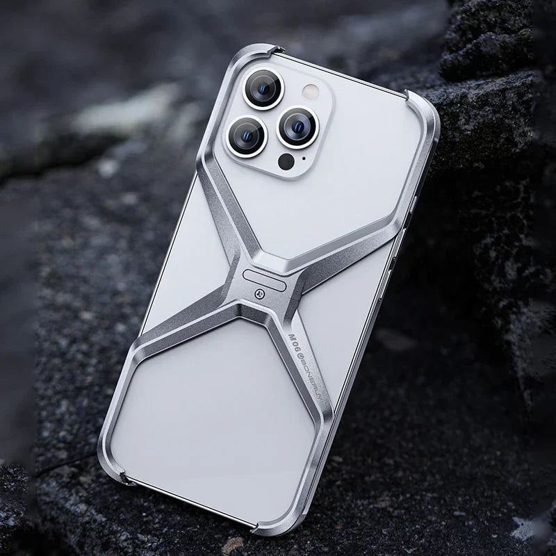 Capa para iPhone em Alumínio Reforçado - Proteção Durável e Estilo Moderno
