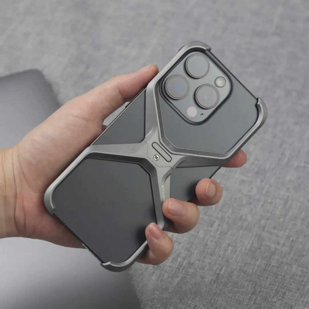 Capa para iPhone em Alumínio Reforçado - Proteção Durável e Estilo Moderno
