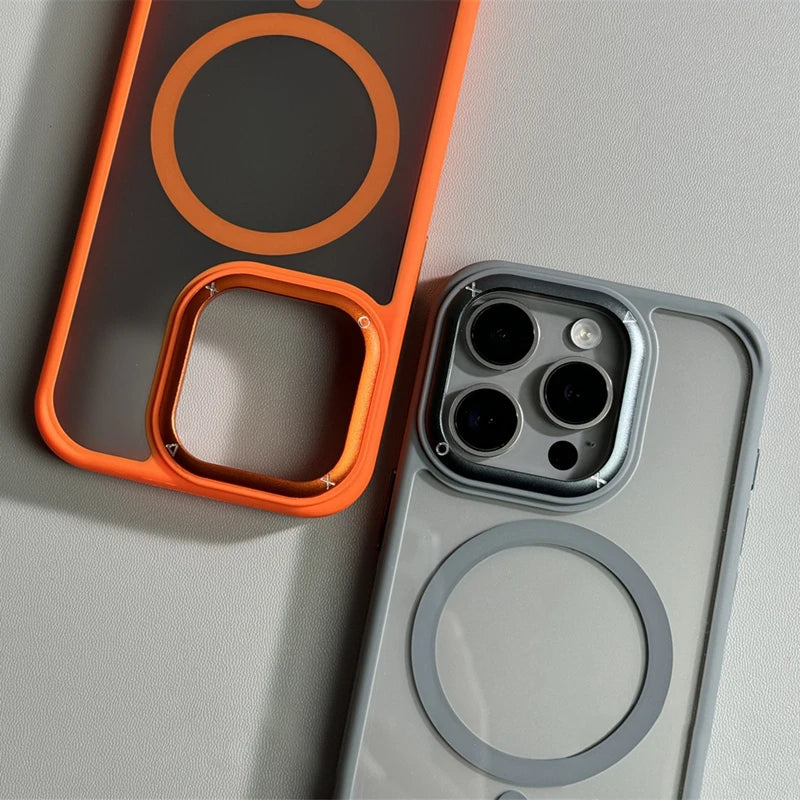 Capa Transparente Minimalista para iPhone com Carregamento MagSafe