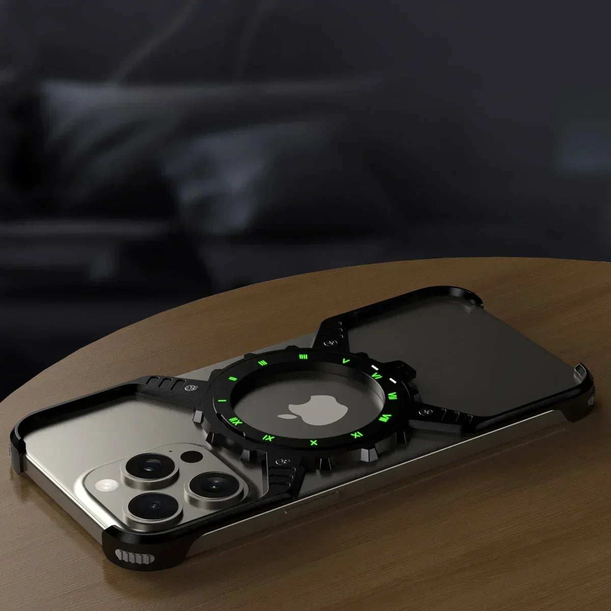 Capinha de Metal para iPhone com Suporte 360º - Proteção e Versatilidade