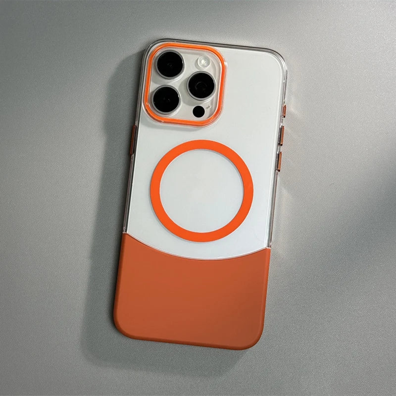 Capinha Minimalista para iPhone com Encaixe Duplo e Compatibilidade MagSafe