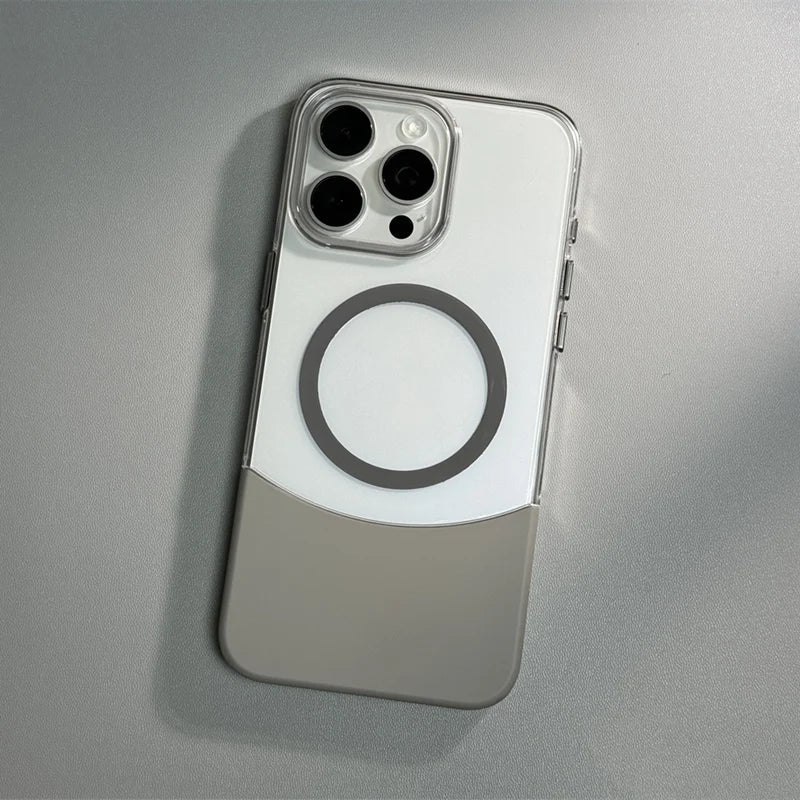 Capinha Minimalista para iPhone com Encaixe Duplo e Compatibilidade MagSafe