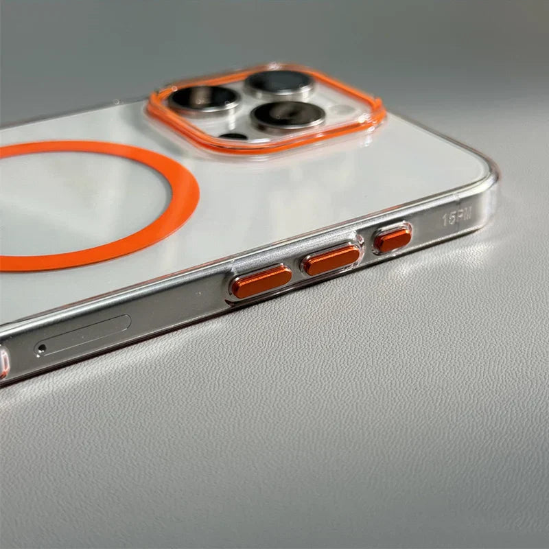 Capinha Minimalista para iPhone com Encaixe Duplo e Compatibilidade MagSafe