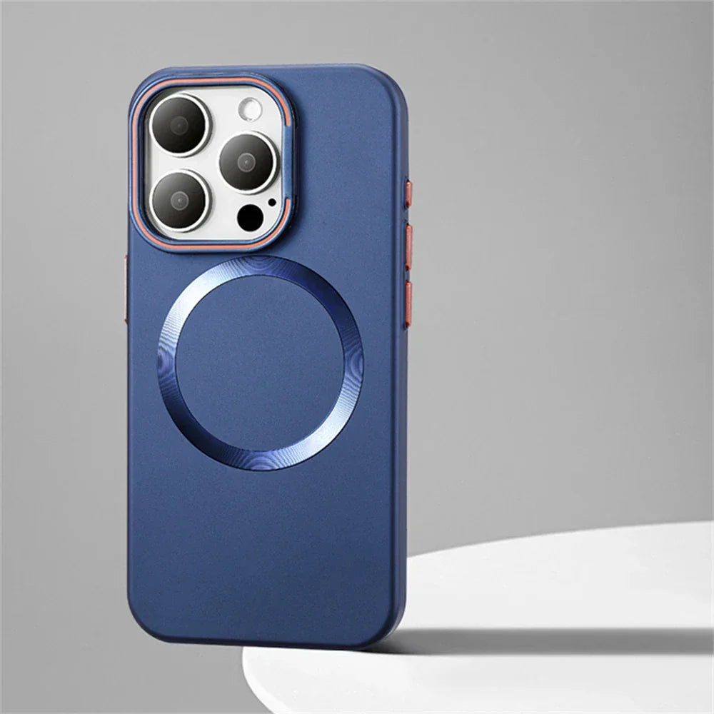 Capinha Minimalista para iPhone com MagSafe - Estilo e Proteção