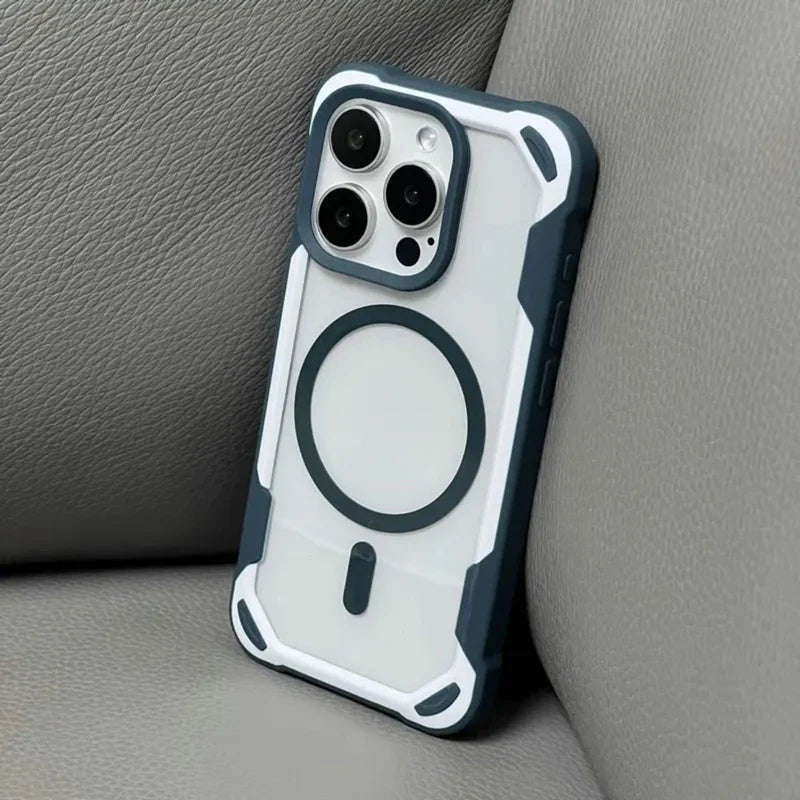 Capinha Minimalista para iPhone com Proteção em Borracha e Compatível com Carregamento MagSafe