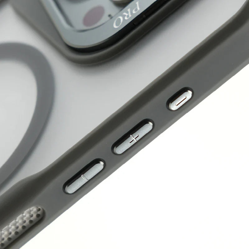 Capinha Minimalista para iPhone com Suporte para Câmeras e MagSafe
