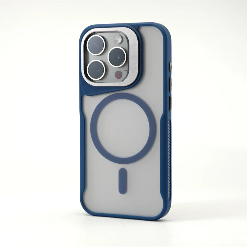 Capinha Minimalista para iPhone com Suporte para Câmeras e MagSafe