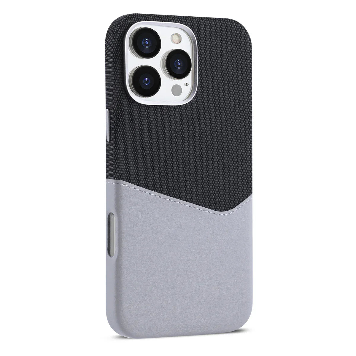 Capinha Minimalista para iPhone em Tecido e Couro