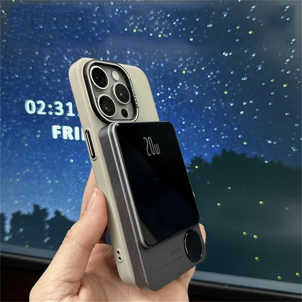 Capinha Minimalista para iPhone Nano Plus com Carregamento MagSafe