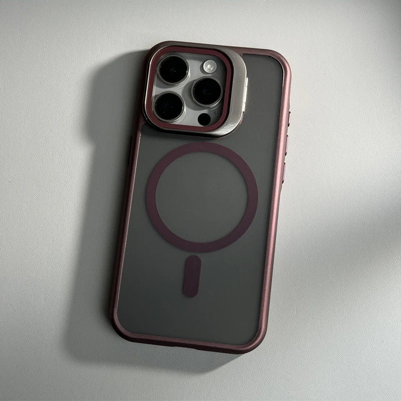Capinha para iPhone Nano Ultra com proteção para câmeras e compatível com MagSafe