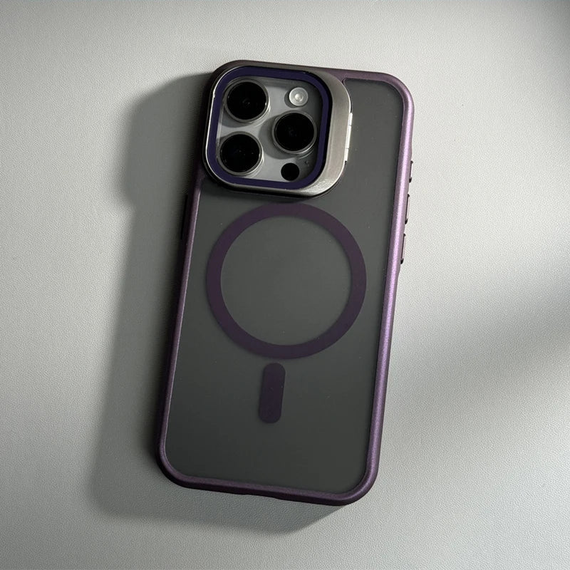 Capinha para iPhone Nano Ultra com proteção para câmeras e compatível com MagSafe