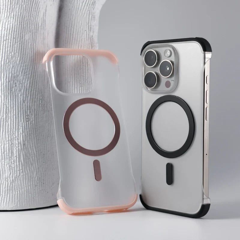 Capinha Slim Minimalista para iPhone com Carregamento MagSafe