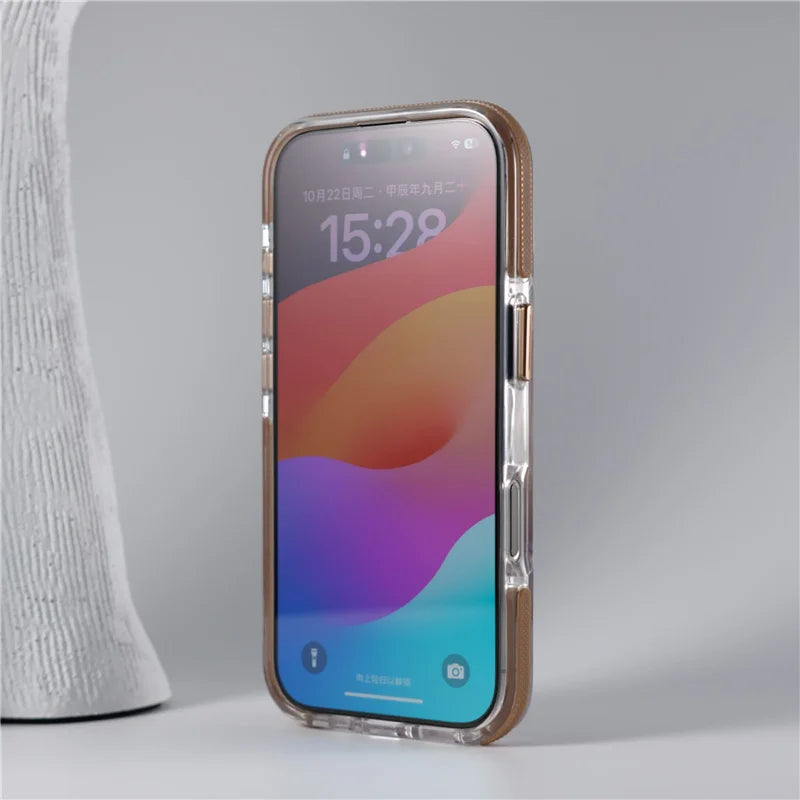Capinha Transparente para iPhone com Design Minimalista e Compatível com Carregamento MagSafe