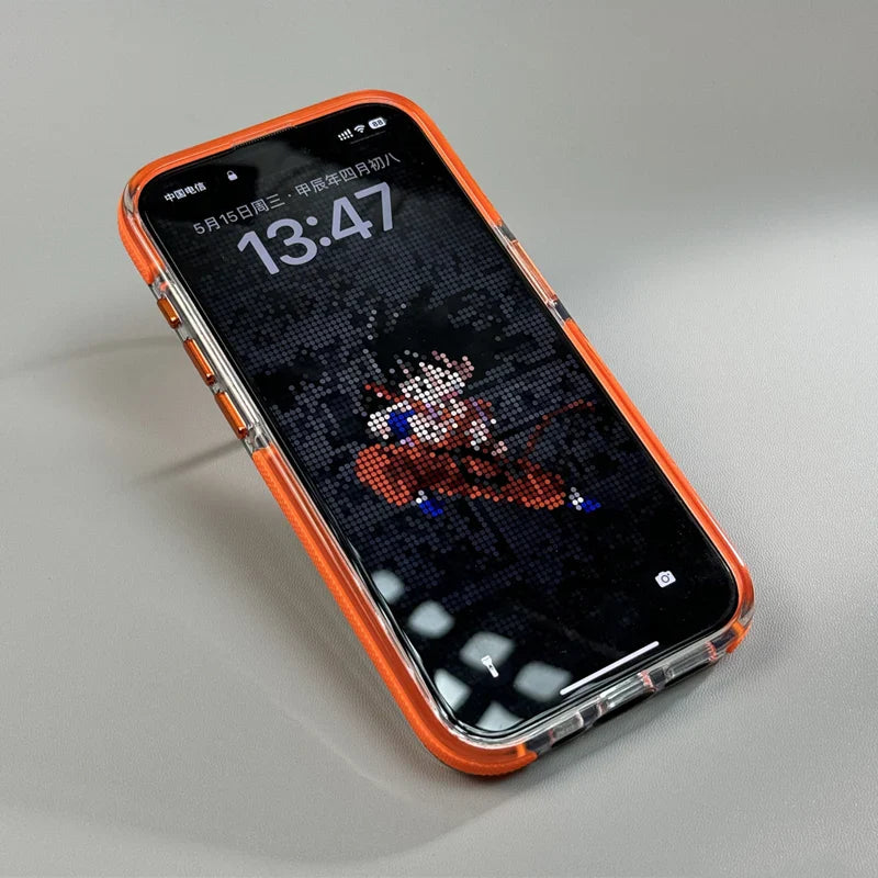 Capinha Transparente para iPhone com Fibra de Carbono e Suporte para Carregamento MagSafe